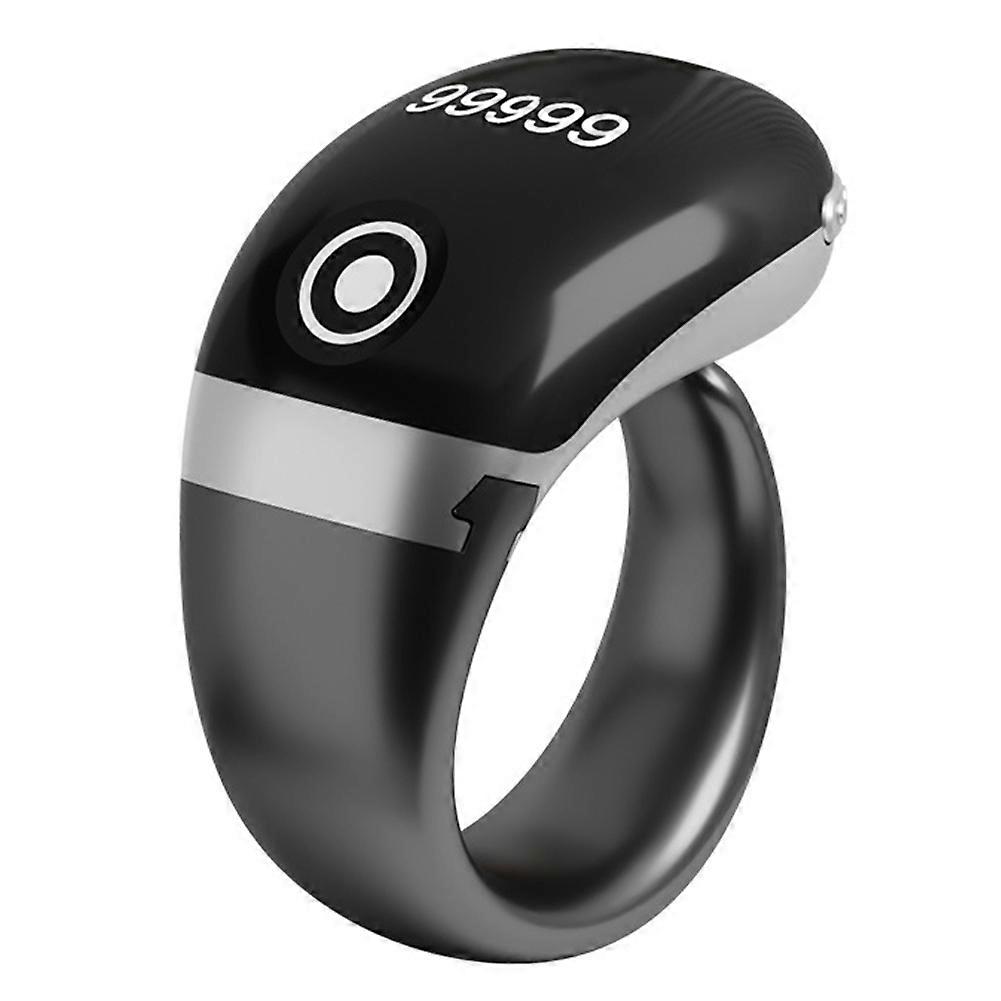 S7pro Electronic Finger Counter with OLED Display 0-99999 Ring Counter Type C Bluetooth APP Control Grey