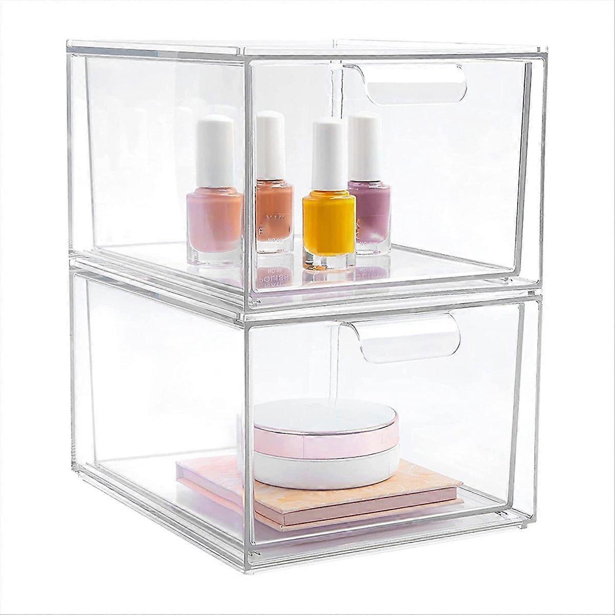 2PCS K Cup Organizer Coffee Pod Storage Container Stackable Drawers