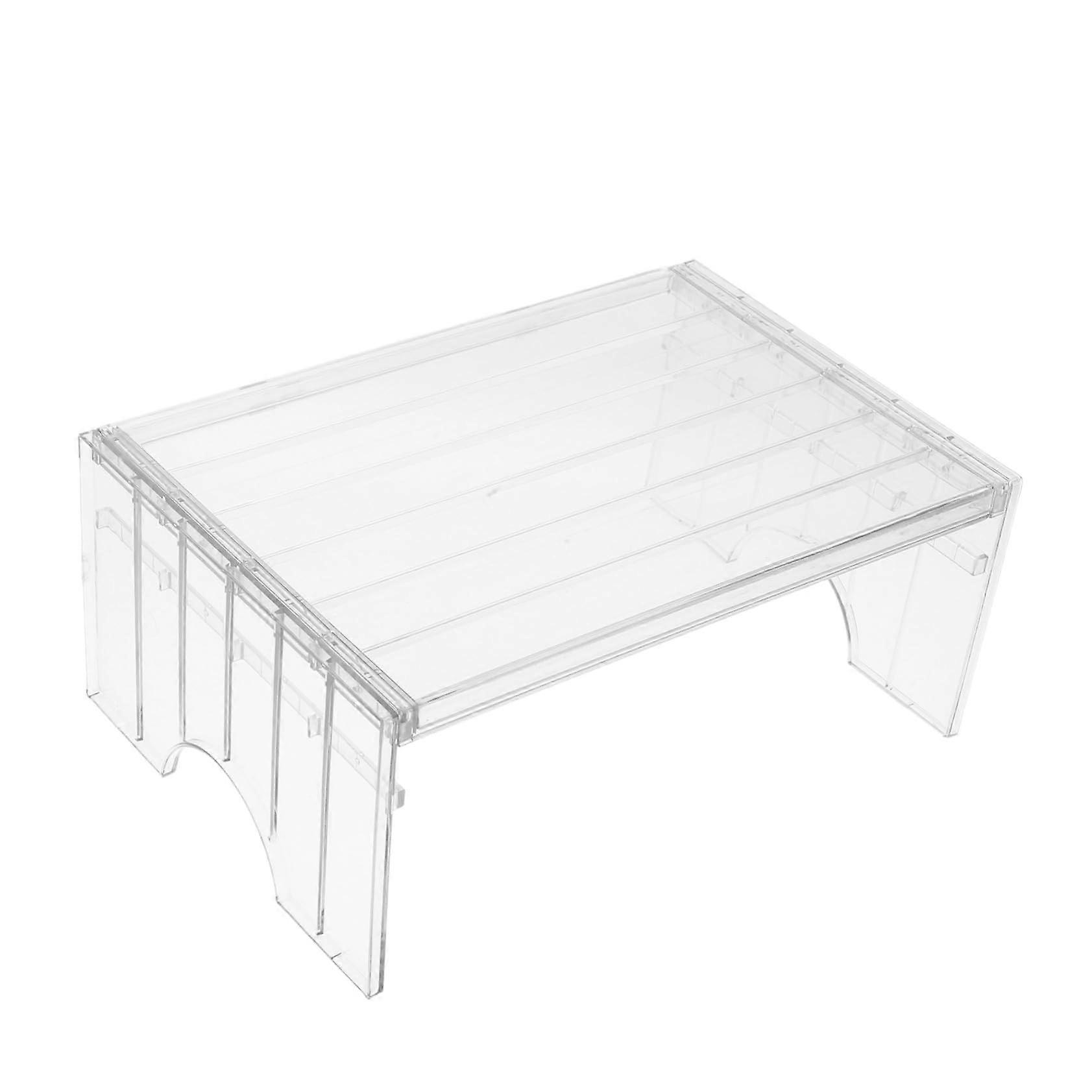 Adjustable Stackable Fridge Shelf Organizer Reinforced Riser Expandable Freezer Rack For Pantry And Refrigerator Storage