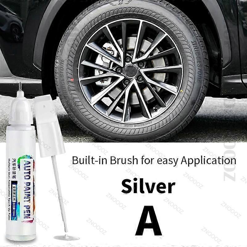 2 stk. til LEXUS NX utbedringslakk felgreparasjonssett rask og enkel reparasjon av riper i hjul felgmaling for bilfelgreparasjon sølvsvart