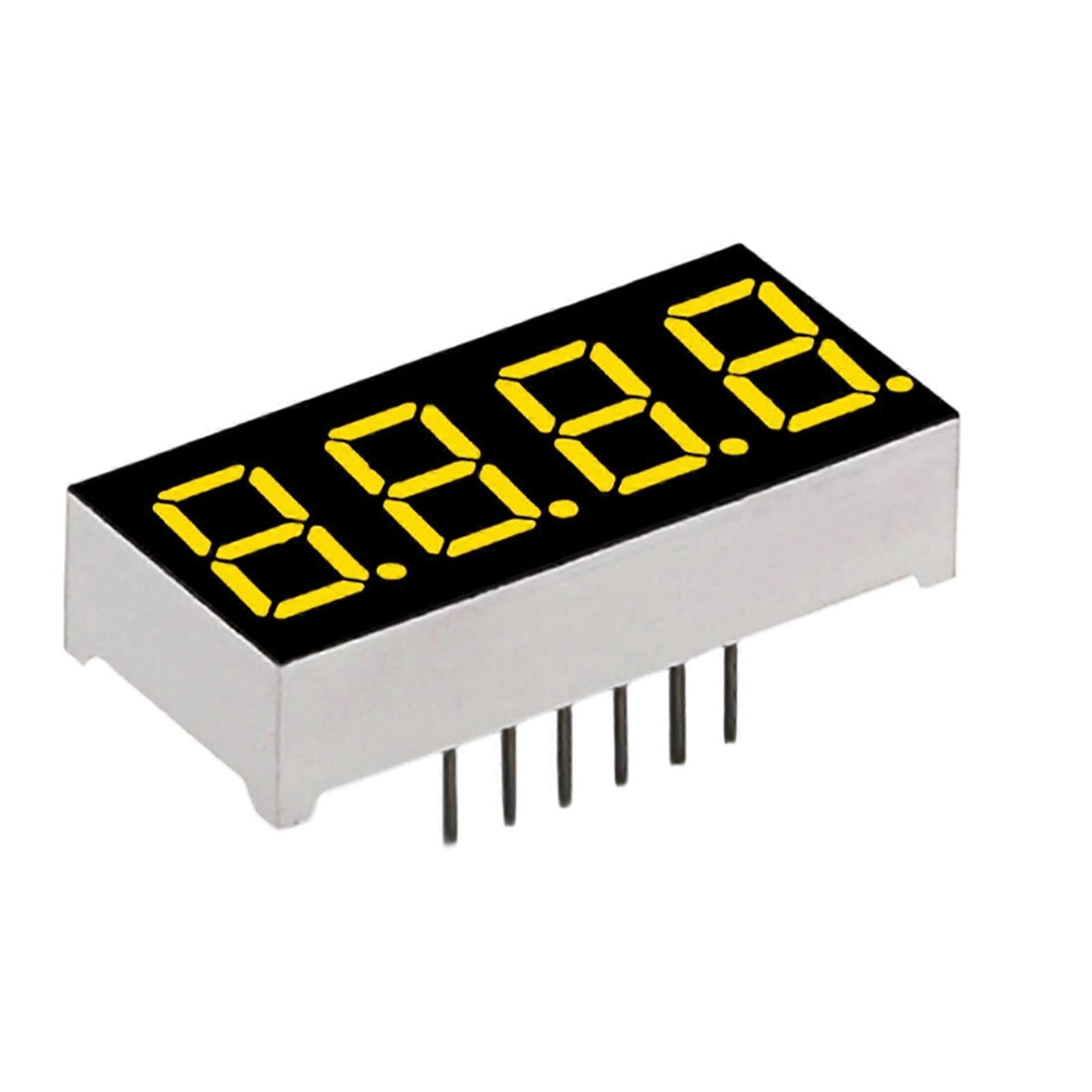 4 Digit Red LED Digital Screen for Appliance Interfaces Enhancing Brightness Energy Efficient Operation Plastic Texture Multicolor