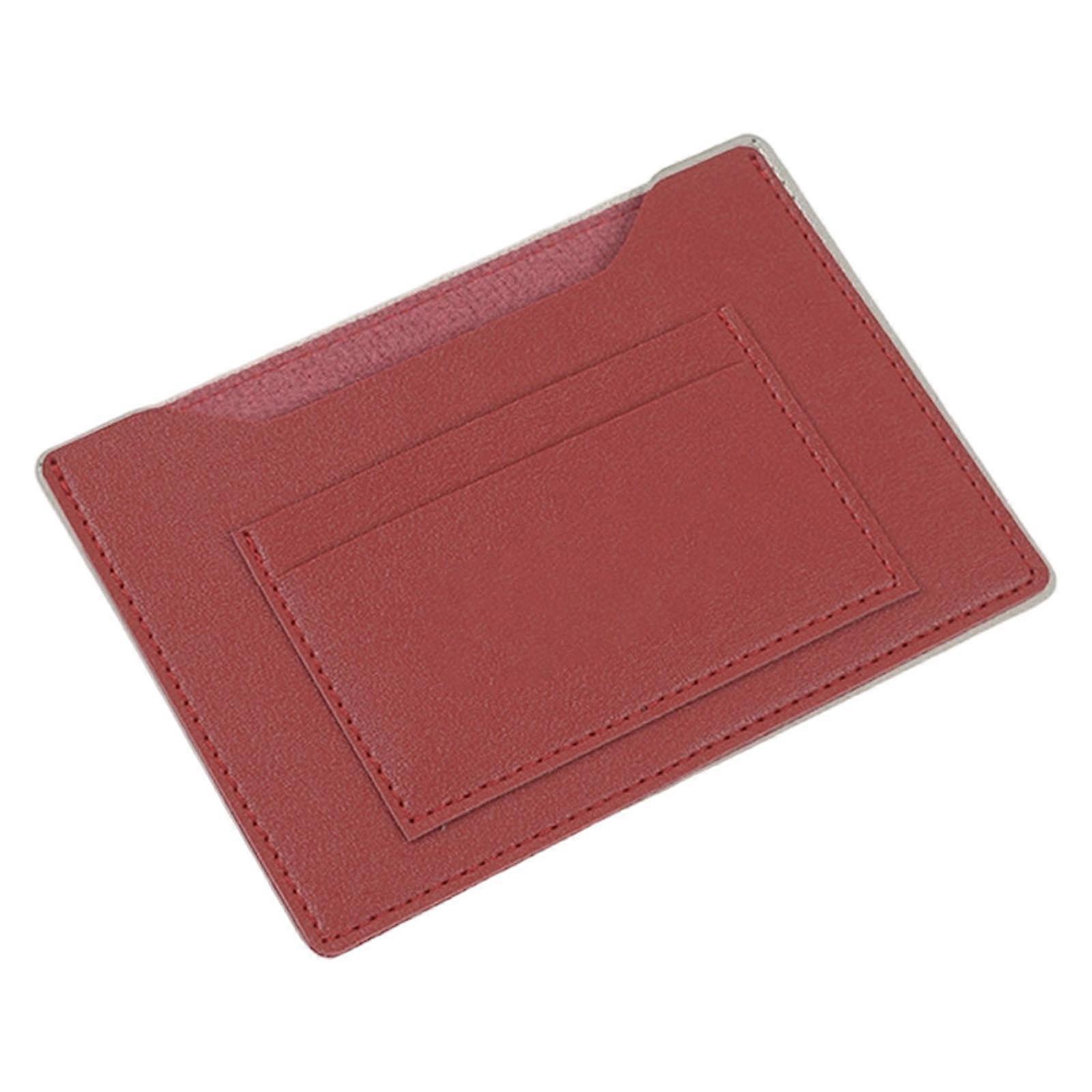 Thin Passports Wallet With Protections Portable Design And Multiple Card Slots For International Traveler Commuters  Red