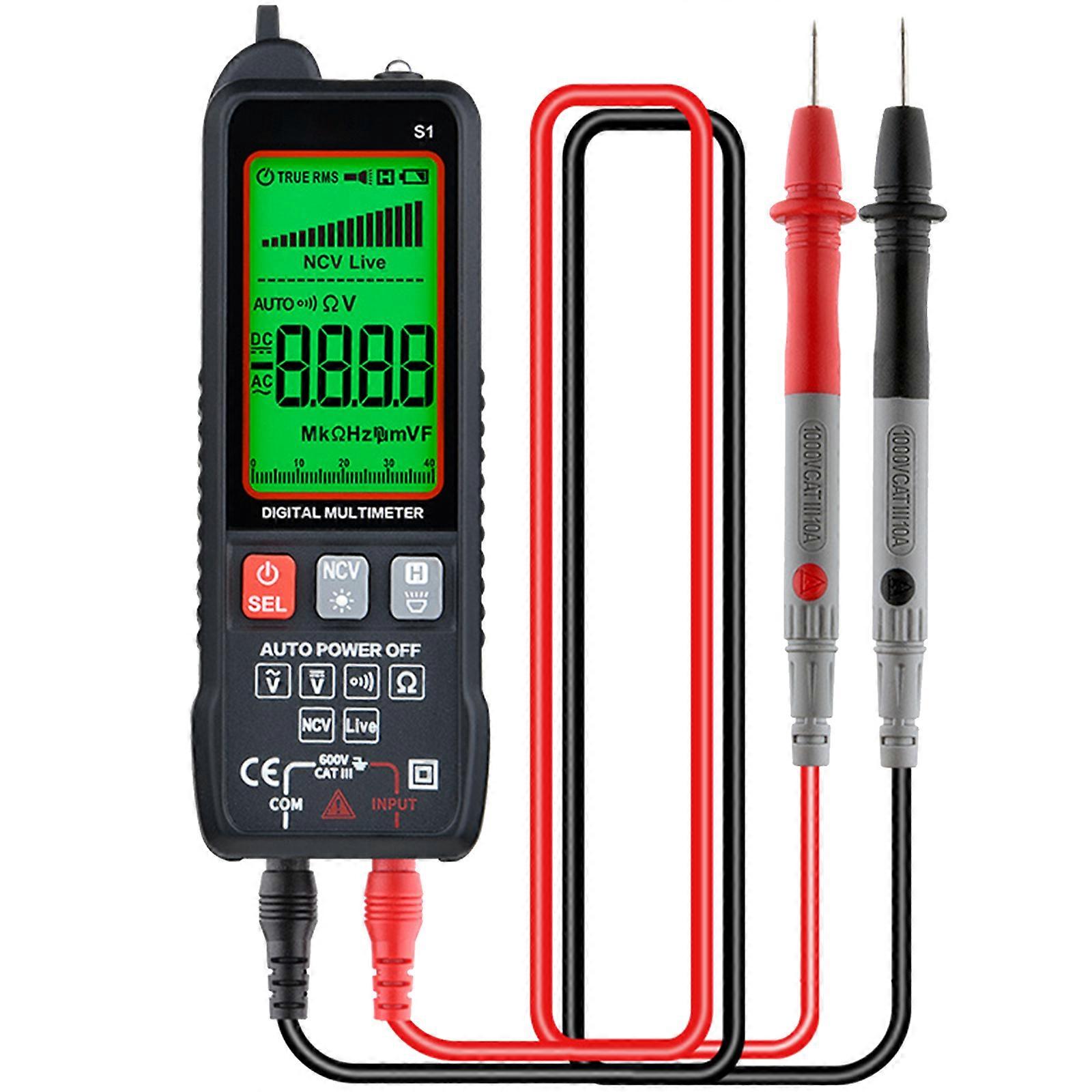 High Precise Digital Multimeter With Automatic Ranges for Home Circuit Testing Check and Laboratory Research Lightweight Multicolor