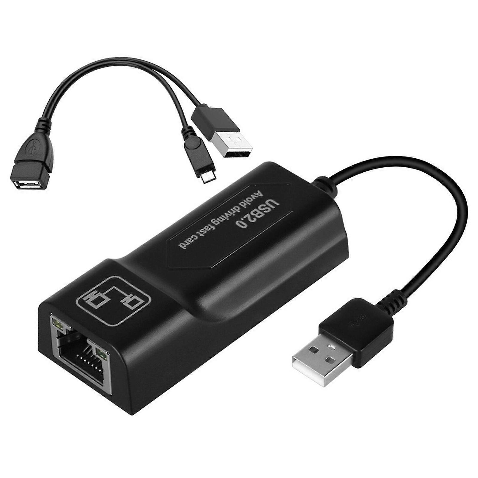 Portable Ethernet Connector Internet Adapter For Fire TV3 Online Gaming High Compatibility Smooth Streaming Quick Setups Multicolor