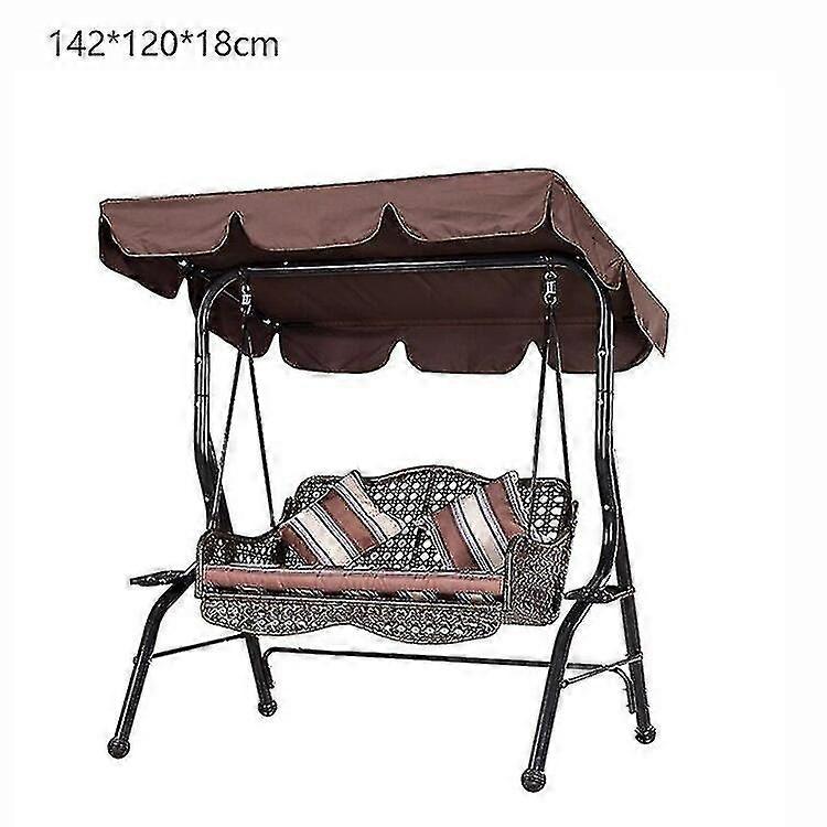 غطاء مقعد متأرجح خارجي ذو 3 مقاعد مقاوم للماء لحديقة الشرفة