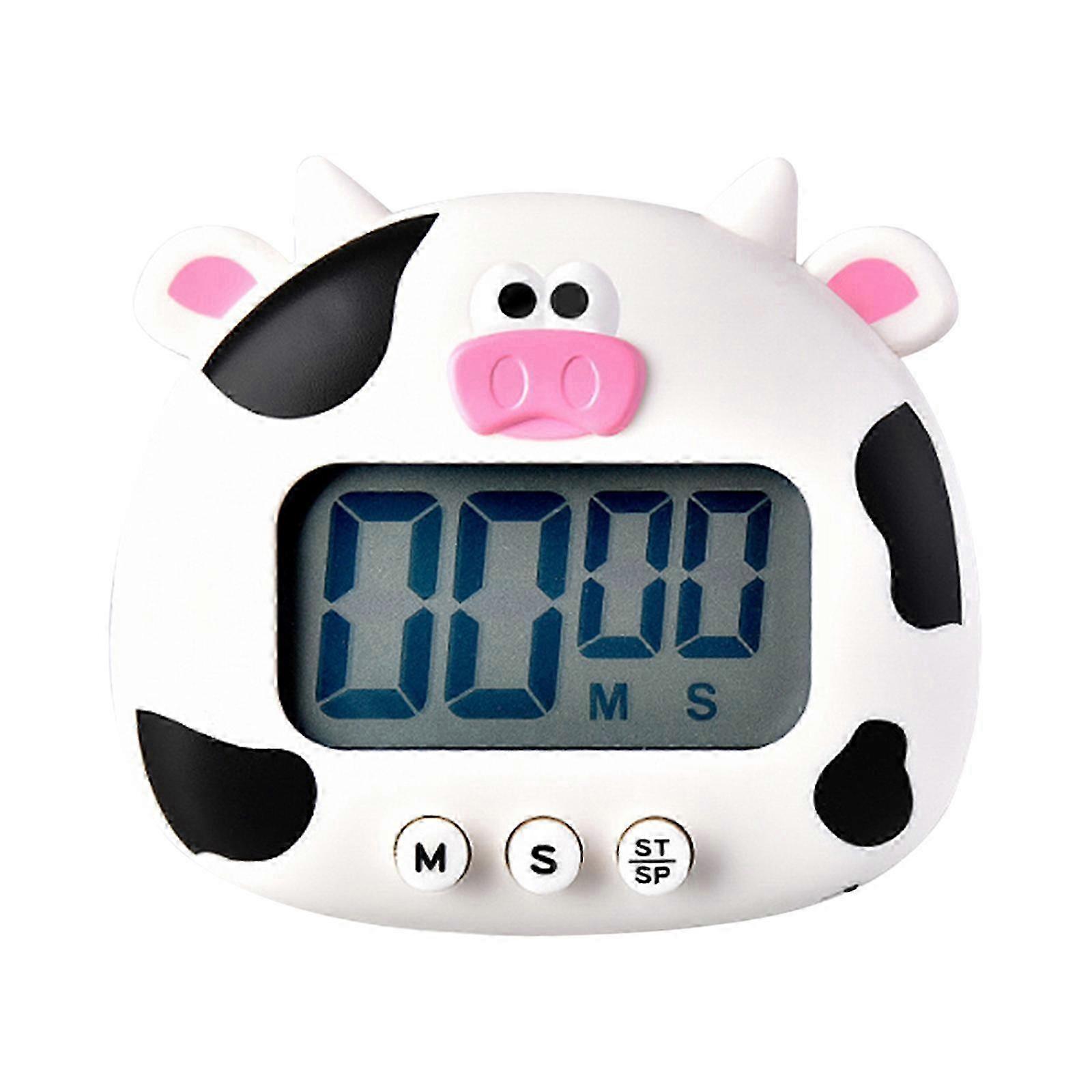 Digital Kitchen Timer Cute Animal Timer with Strong Magnet Back Stand Loud Alarm Large Screen Cooking Timer Clock for Time Management Workout Baking E