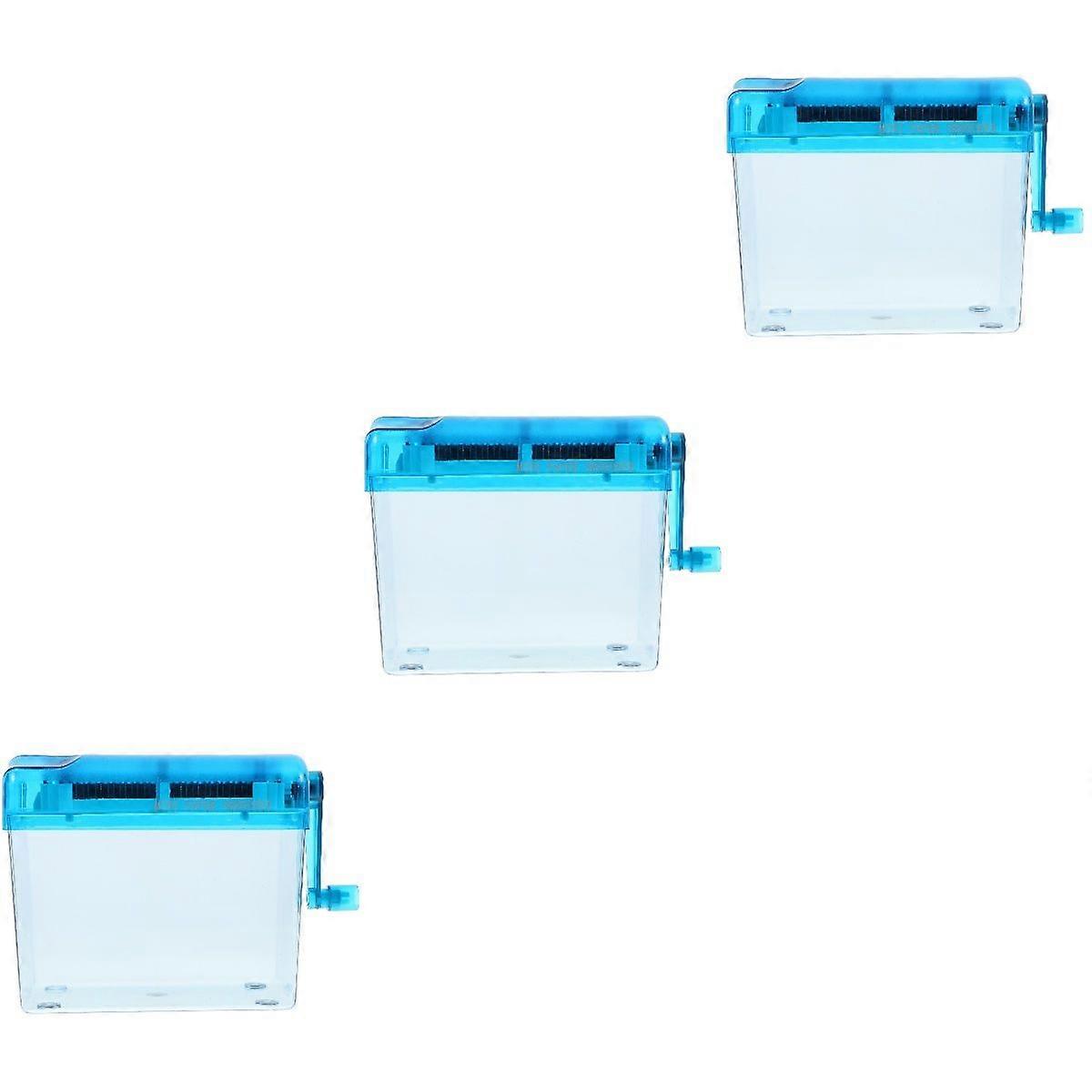 3pcs Convenient Paper Shredder Desktop Hand Shredder Office Manual Shredder Home Accessory