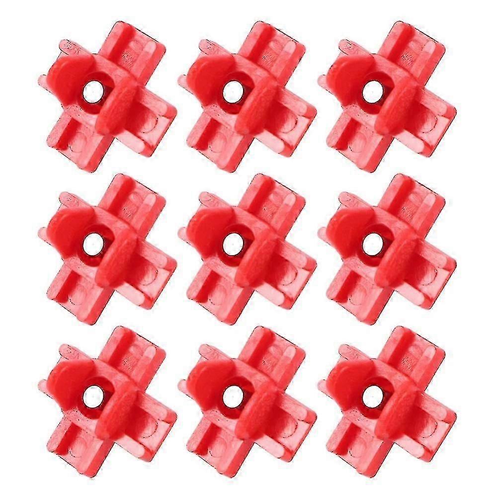 Horizontal Side-Mounted Poultry Drinker Waterer for Chickens, Set of 10 Pieces for Easy Hydration