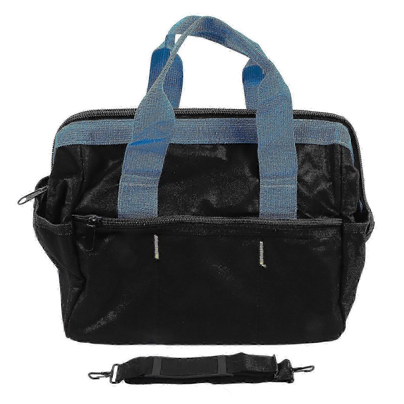 Large Capacity Waterproof Tool Bag with Wide Mouth for Wrench and Screwdriver, 14in