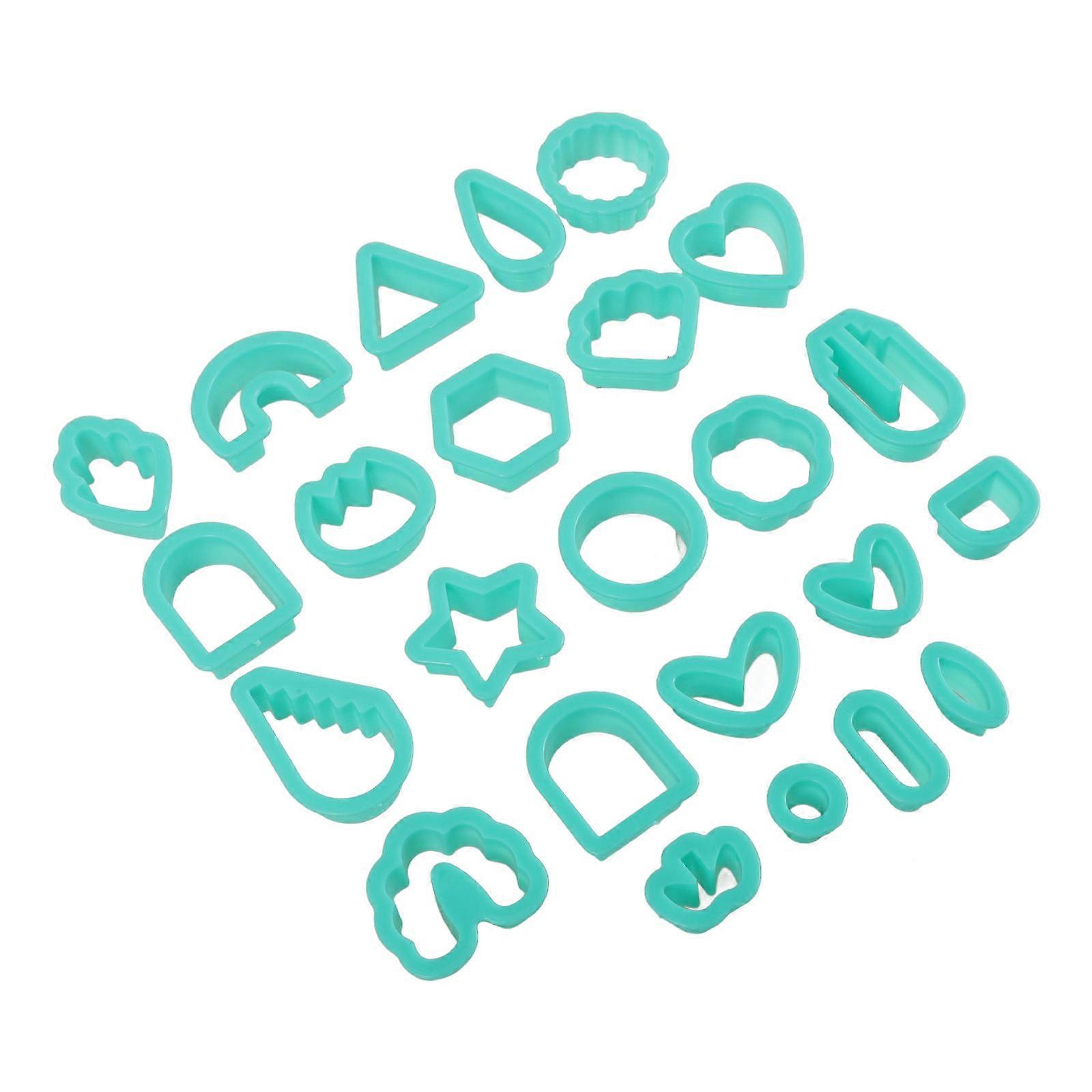 Clay Craft Cutting Mold Polymer Clay Cutter for DIY 24Pcs Kit
