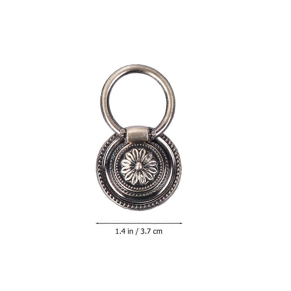 Cabinets Pulls Handle Vintage Style with 5Pcs Round Single Hole Pulls