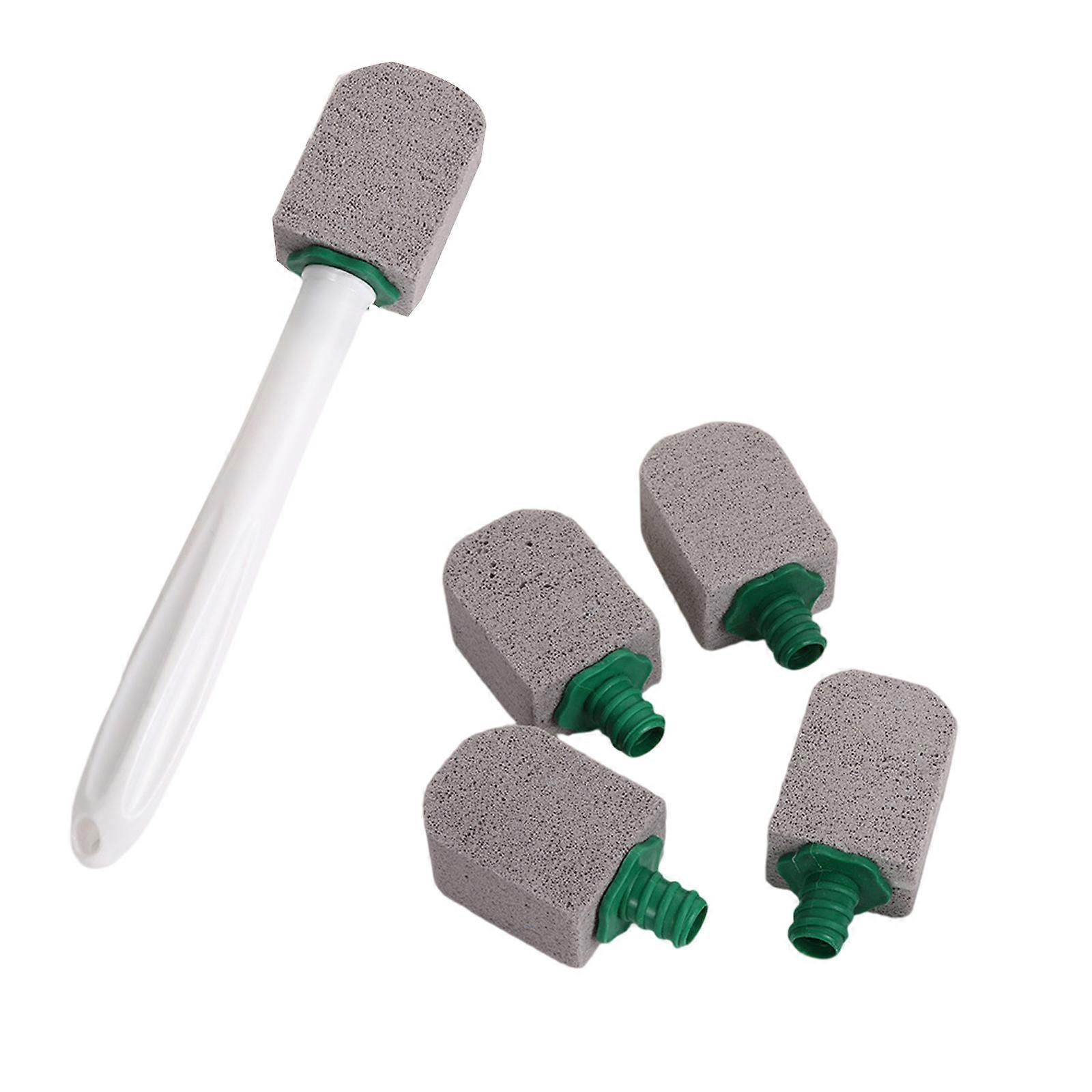 Strong Pumice Stone Toilet Cleaner Long Handle NonSlip Design Powerful Scouring For Marks  White