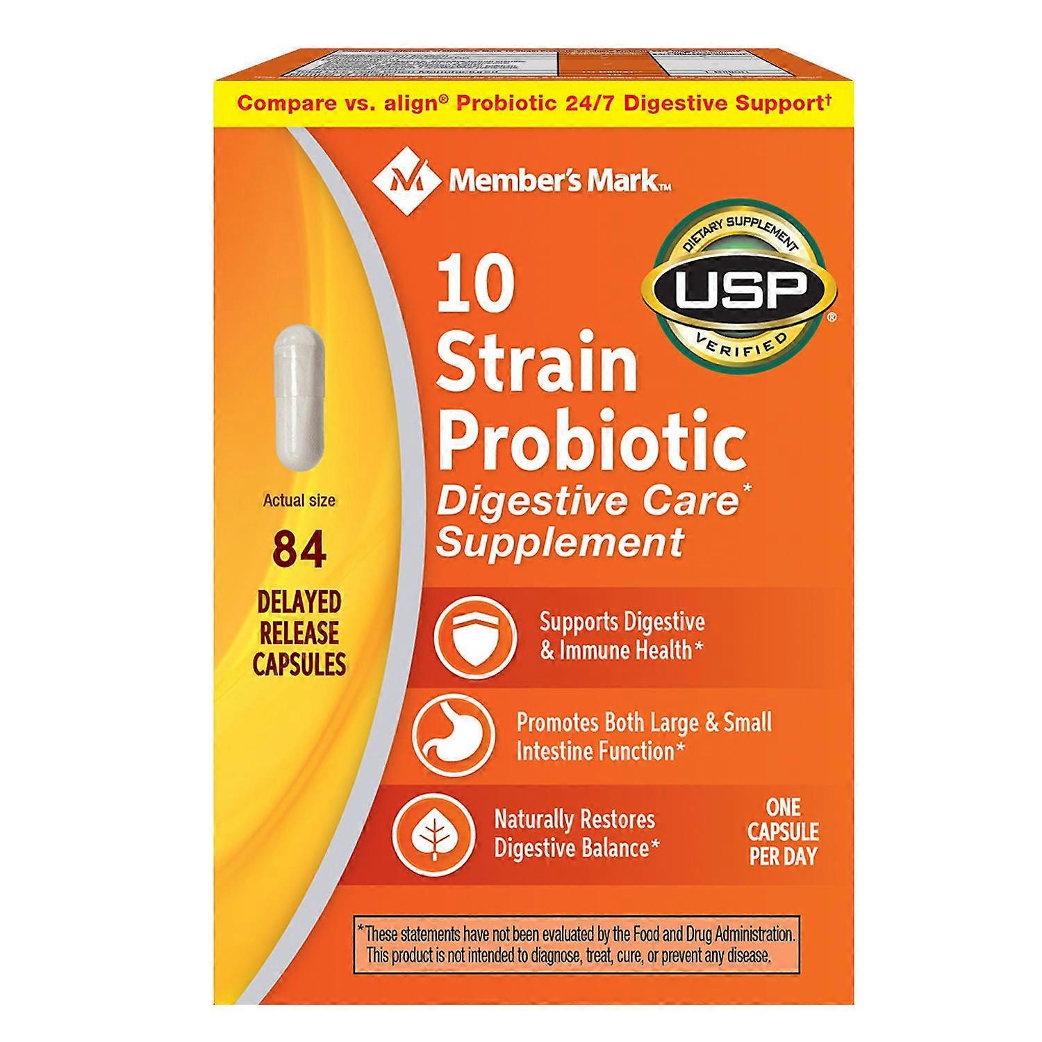 Member's Mark 10 Strain Probiotic, 84 Ea