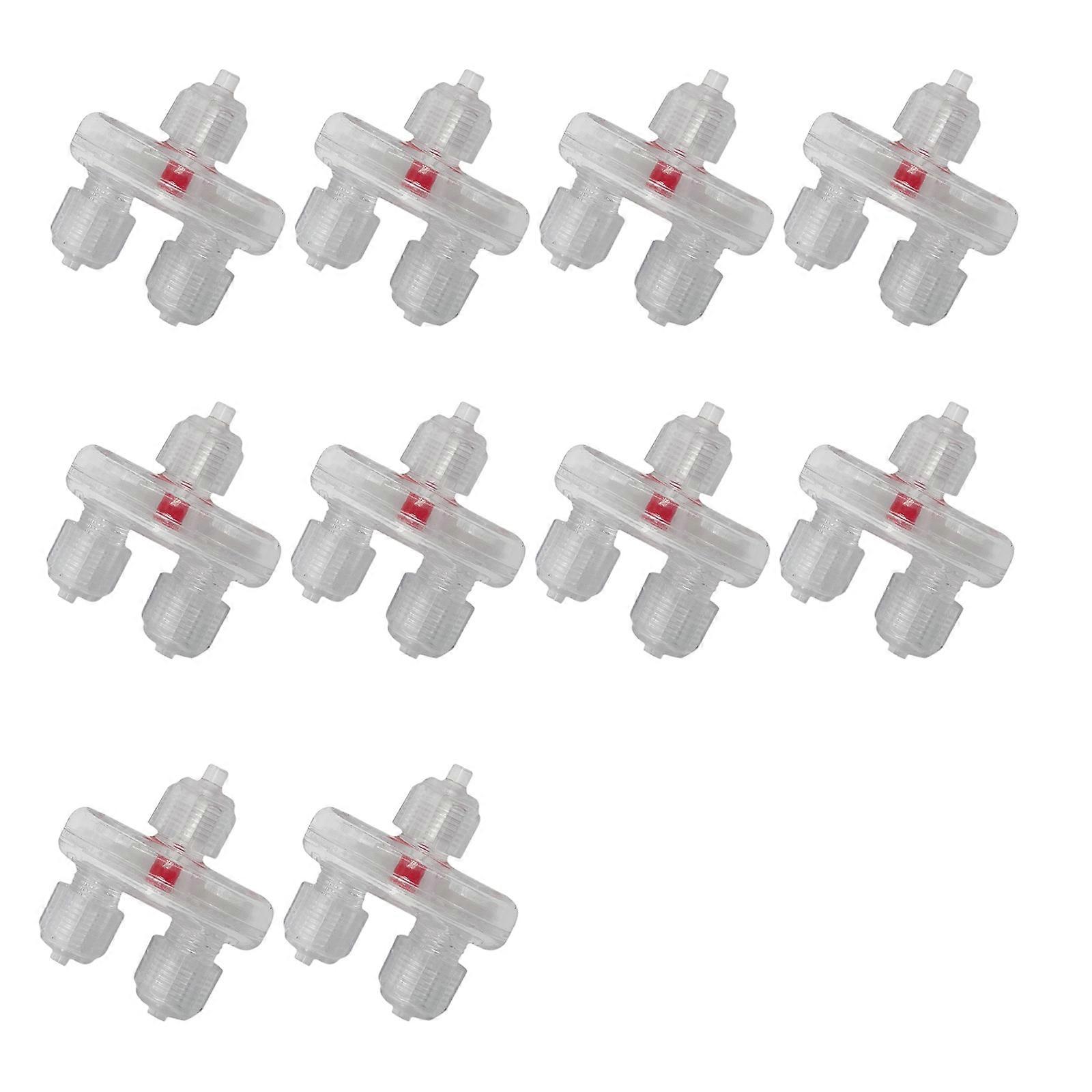 Pack de 10 clapets anti-retour pour pompes à air d’aquarium Tube 3/16 pouces Flux d’air unidirectionnels Empêcher le refoulement Aquariums Accessoires Multicolore