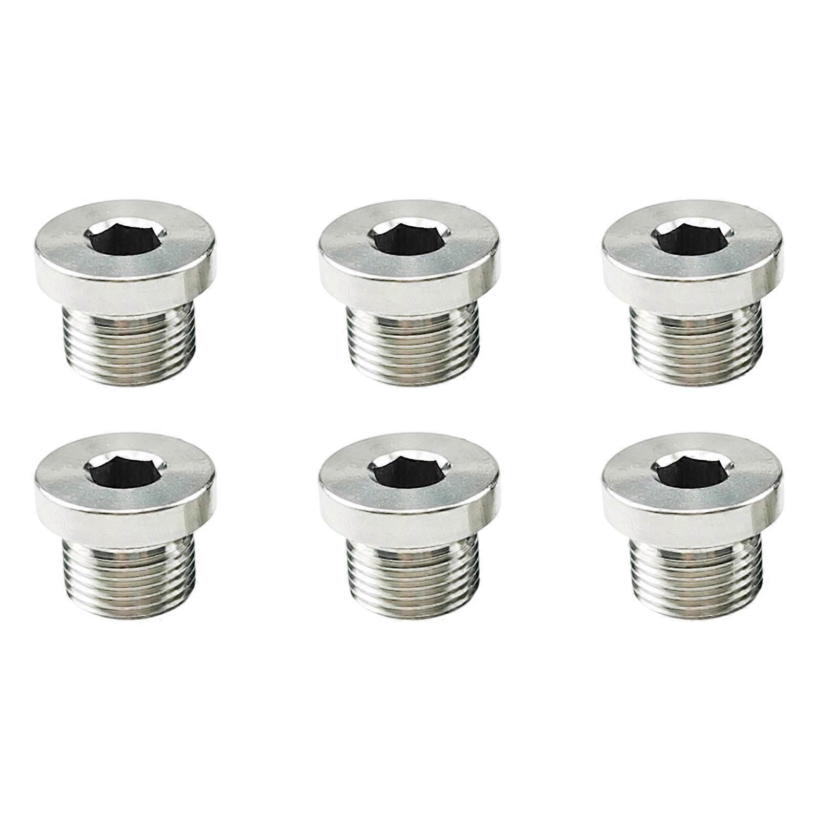 Heavy Duty Stainless Steel Hexagonal Plugs Blanking Plugs For Multiple Applications LeakProof Connection Design Multicolor
