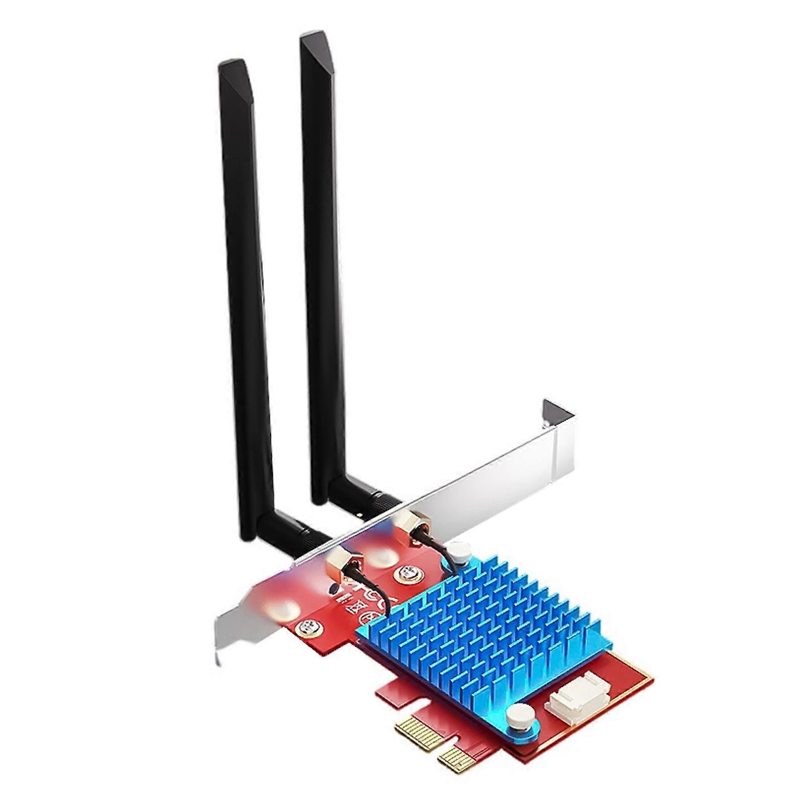 WiFi 7 Allowed Tripartition Group Net Card 8774Mbps Extreme Speed 16x16 Technology Continuous 5.4 Connection Metal Housing Multicolor