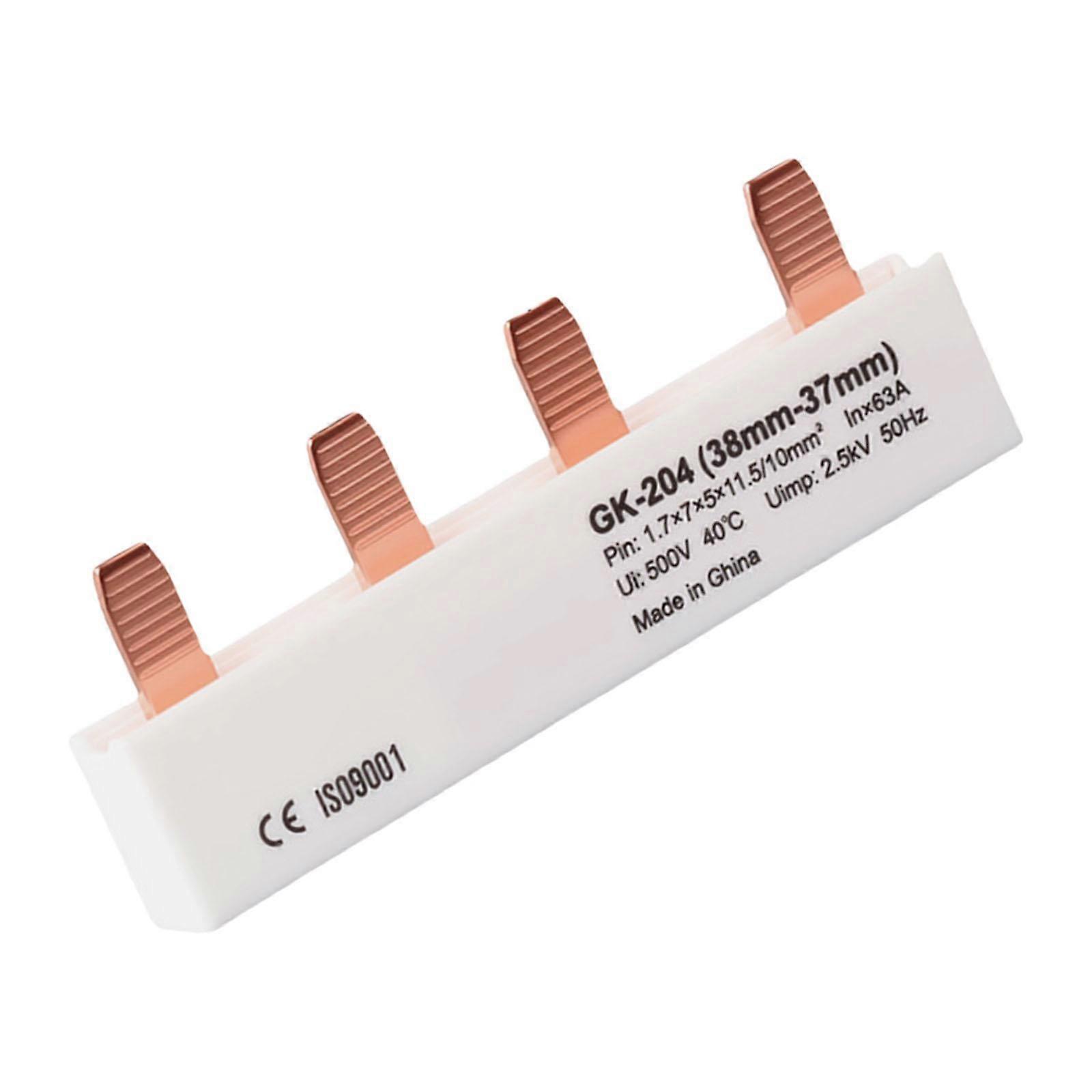 Easy Installation Circuit Breakers Terminals Block 2P Provide Over and Under Voltages Protective for Power Distribution  White