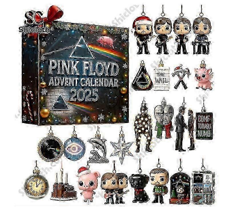 Pink Floyd 60th Anniversary Advent Blind Box Χριστουγεννιάτικο δέντρο Διακόσμηση Ακρυλικό μενταγιόν