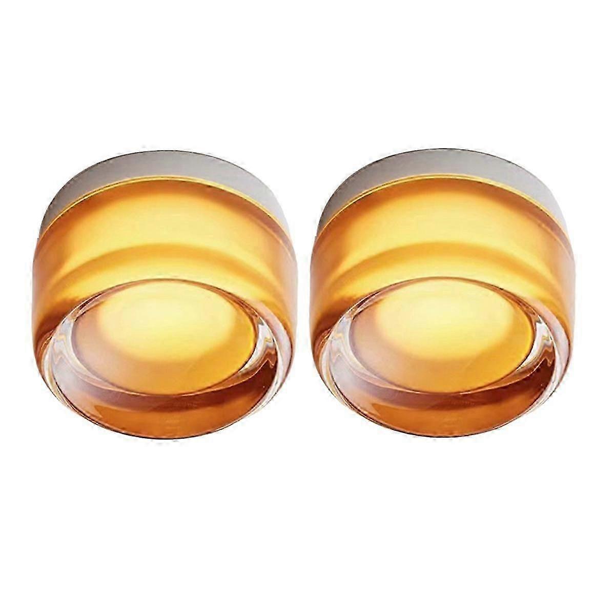 2 مصابيح حائط LED غرفة المعيشة الحديثة مصباح الحائط LED الشمال الفاخرة ضوء الليل المقعر - العنبر