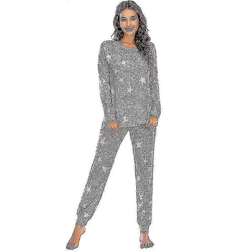 Naisten pyjama setti pitkähihainen