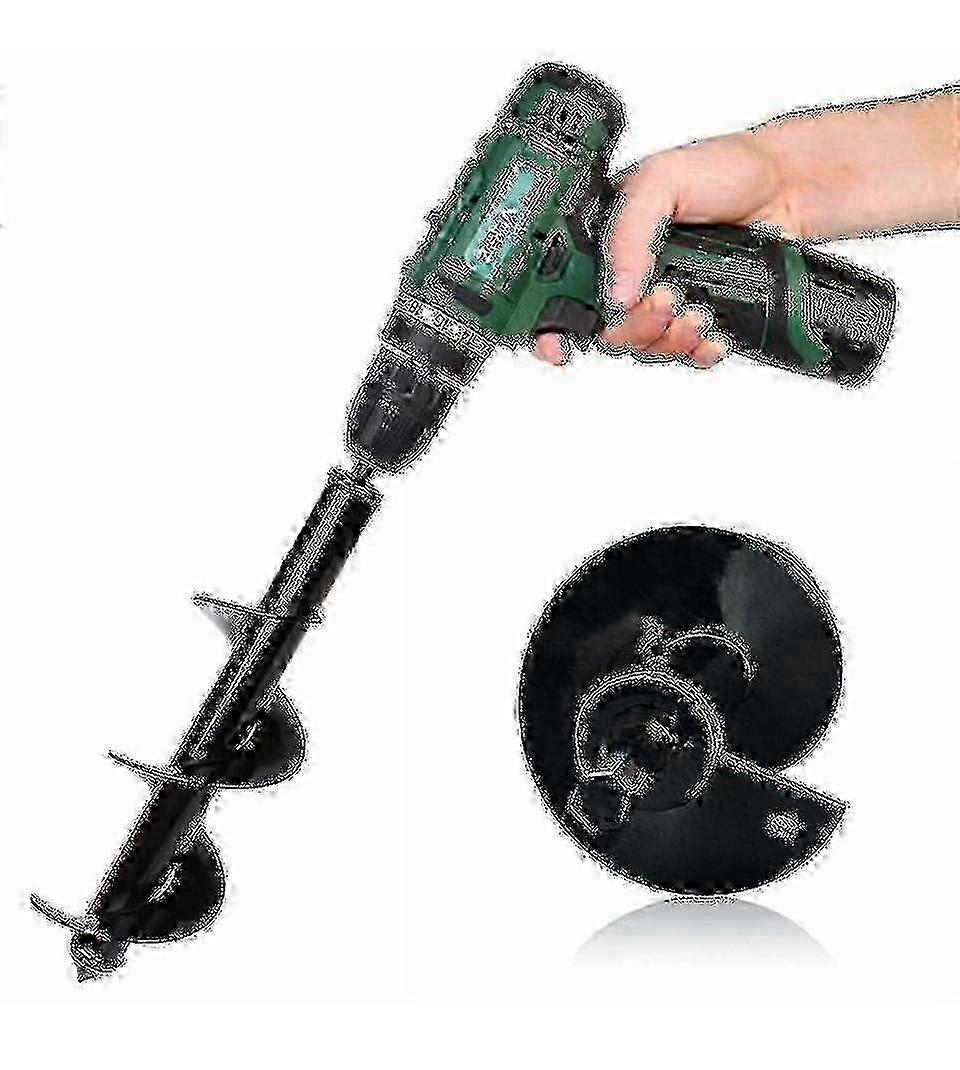 f 4 Sizes Garden Spiral Auger Drill Bit - Earth Digger for Ground (f26)
