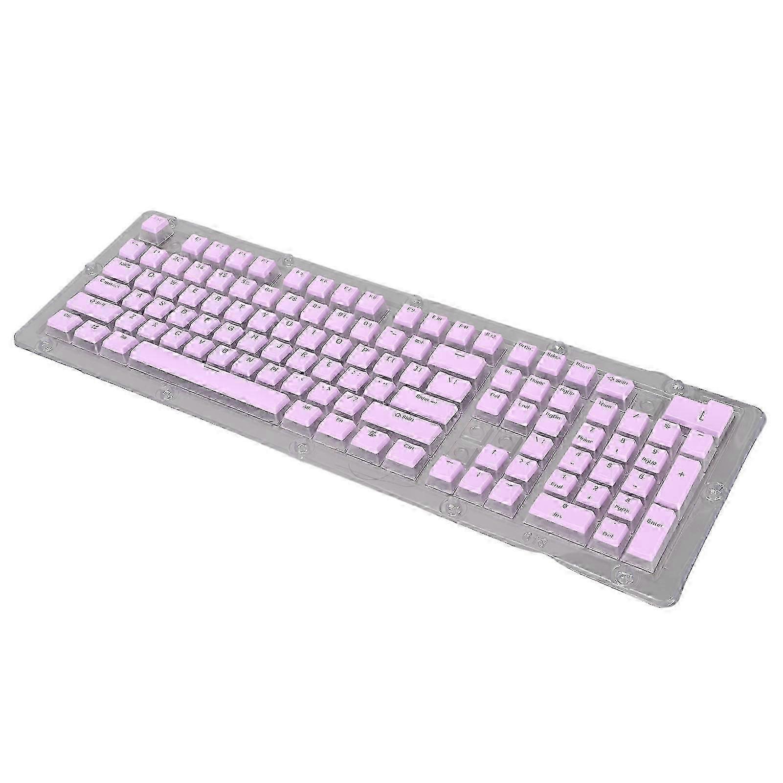 ABS Keycaps 108 Keys Double Layer Two Color Light Transmission Keycap for 61 87 104 108 Keys Mechanical Keyboard 2025
