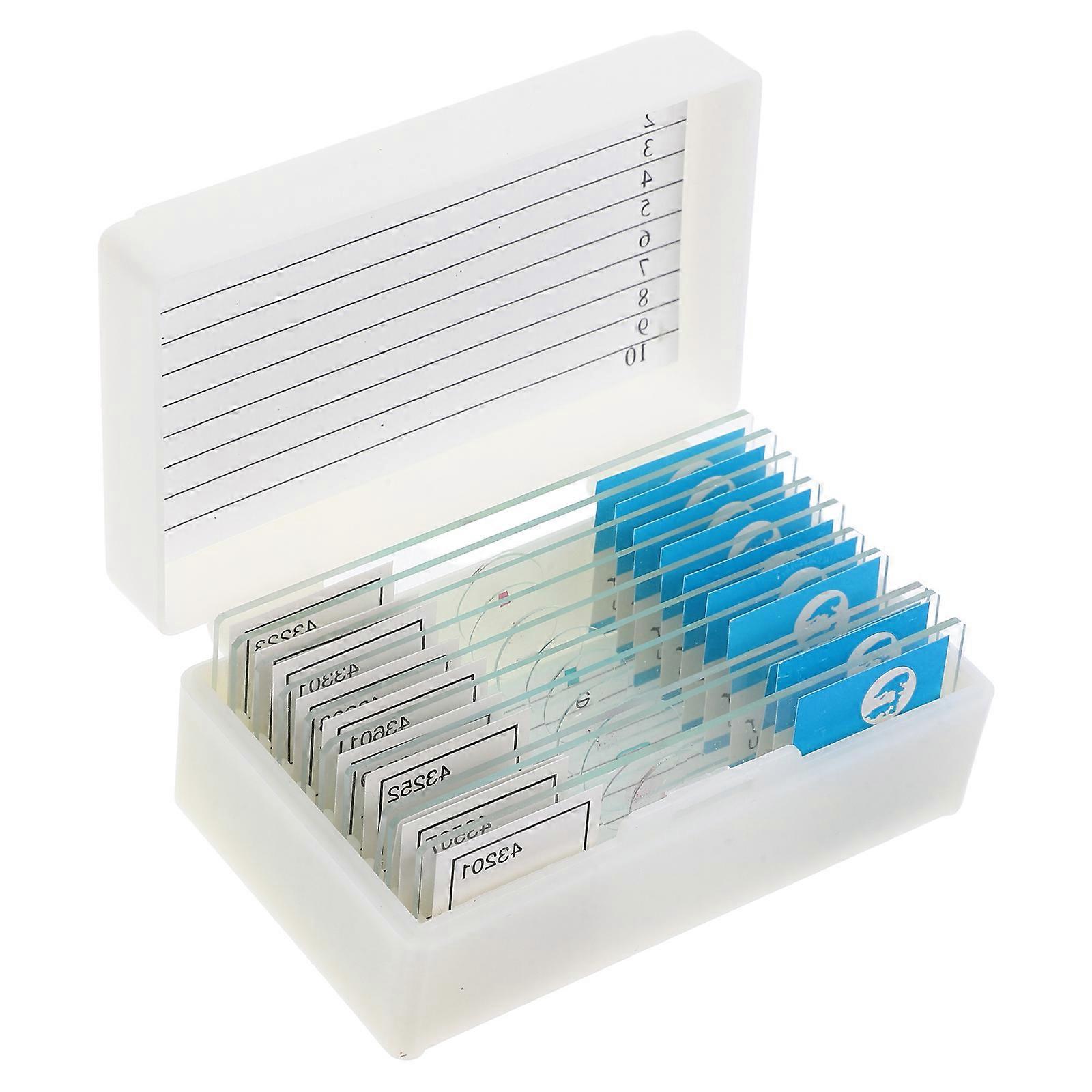 Prepared Microscope Slides for Learning 1Set Biology Specimen Slides