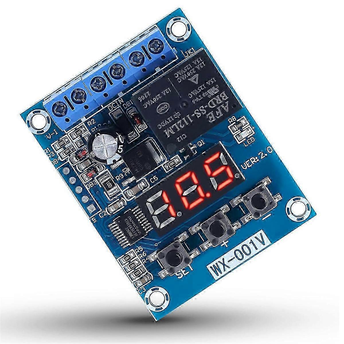 Low Voltage Cutoff, Battery Voltage Monitor Module DC 12V Low Voltage Cut Off Charge Discharge Prote