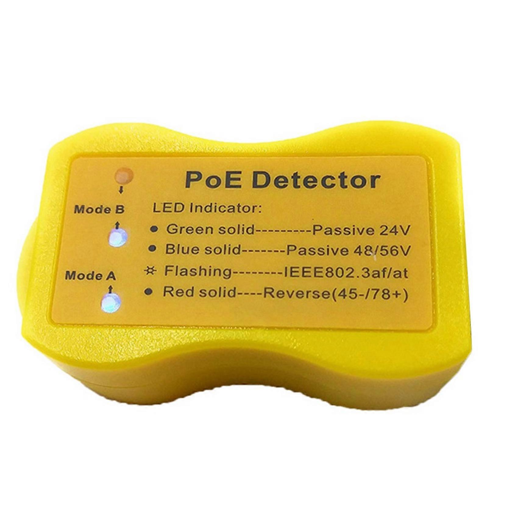 POE Detector Quickly Identify Power over Ethernet with RJ-45 POE Tester LED Display Passive