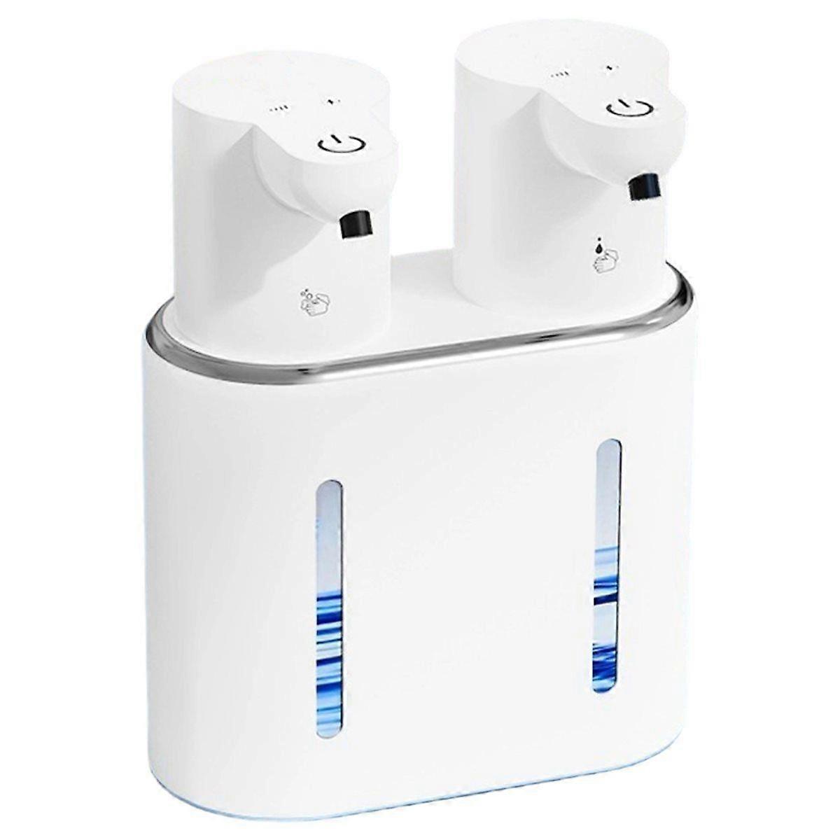 New Large Capacity Automatic Induction Soap Dispenser Foam Machine Double Head Soap Dispenser Wall