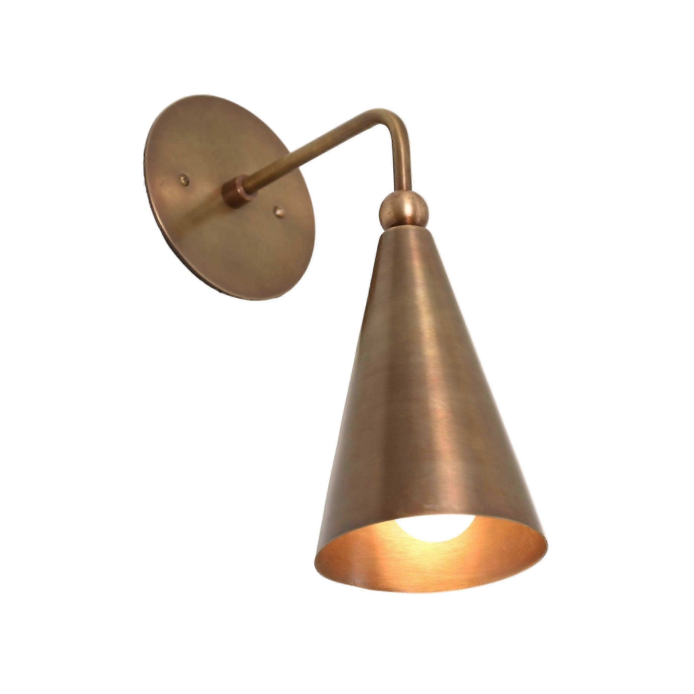 Mid-century Raw Brass Wall Sconce – Stylish Lamps For Interiors