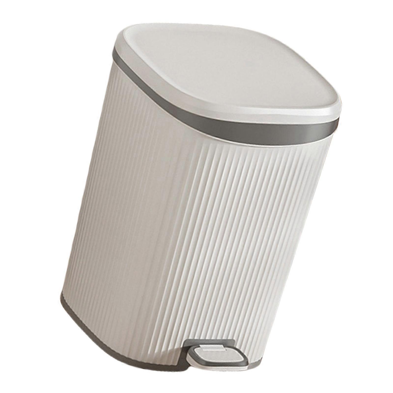 Elegant and Practical Step Trash Can for Daily Use, Seals in Odor, Suitable for Various Setting Odor Prevention  grey