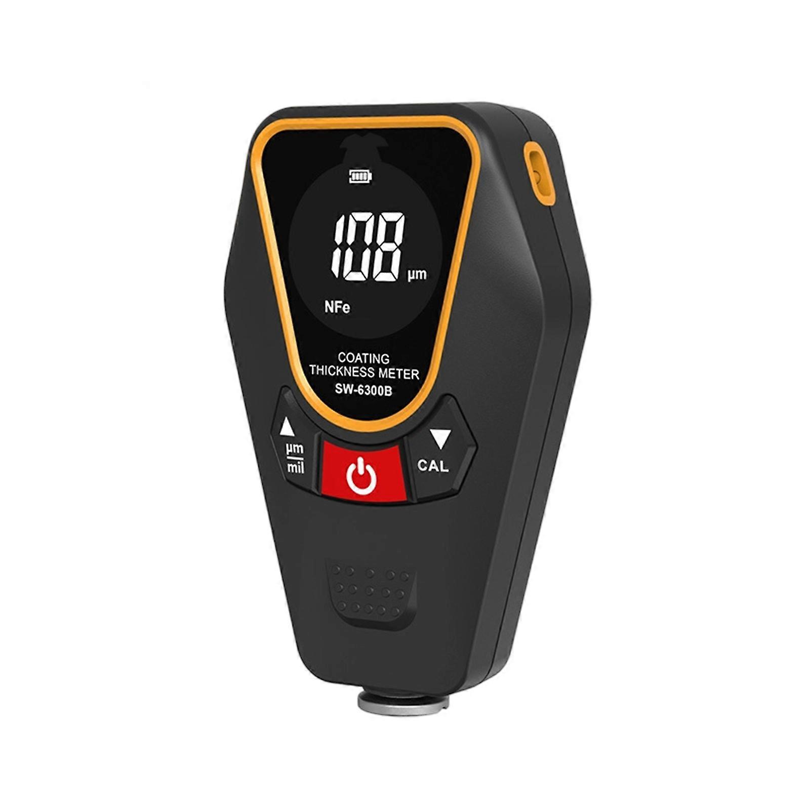 Coating Thickness Gauge Instrument for Automotive Paint Providing High Precisions Rapid Measurement and USB Data Export Multicolor