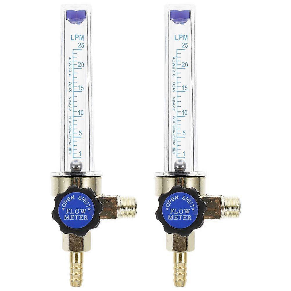 2 Pcs Argon Flowmeters Carbon Dioxide Flow Meter Accurate Gas Metering Device