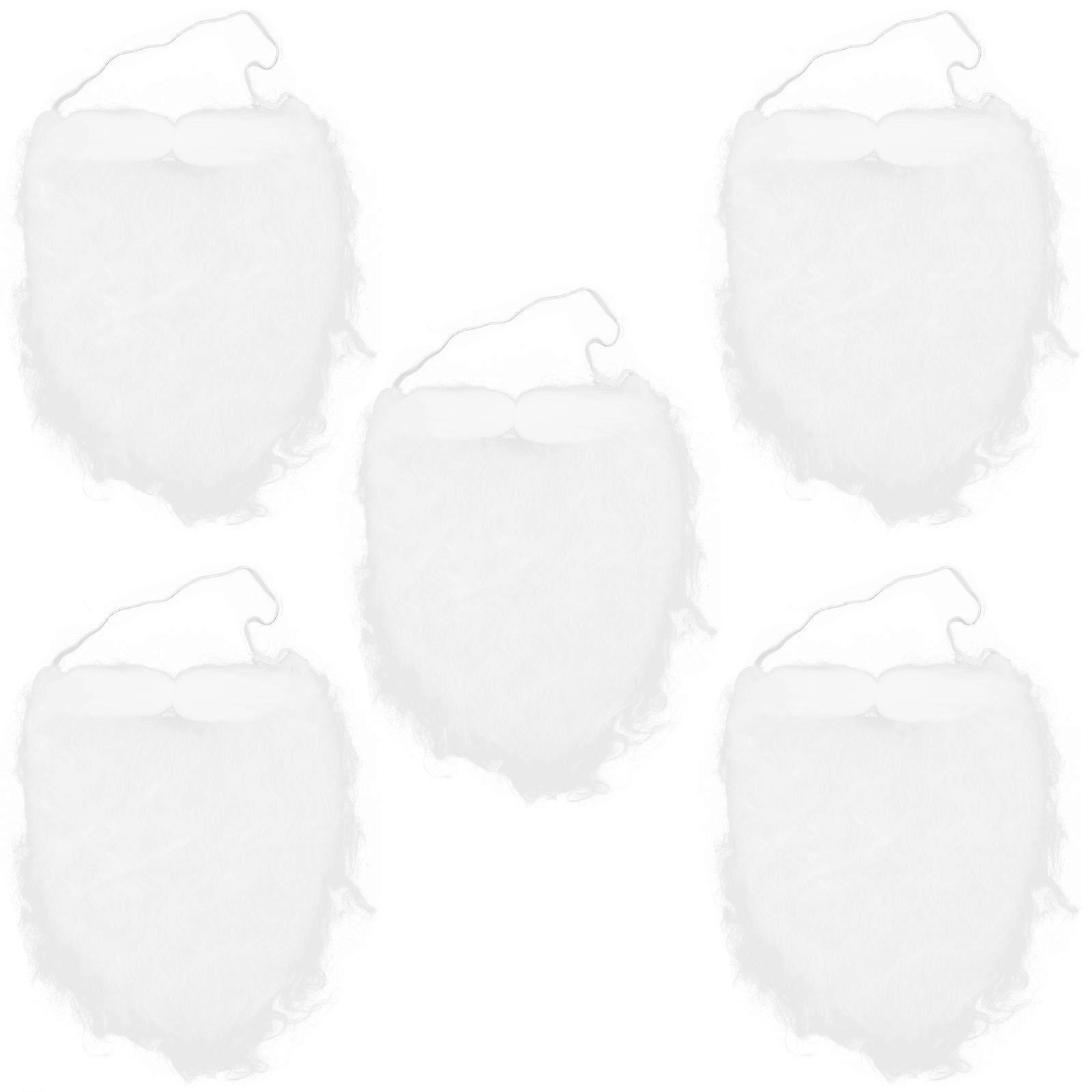 10pcs Practical Santa Faux Beards Performance Props Beards Props Beards