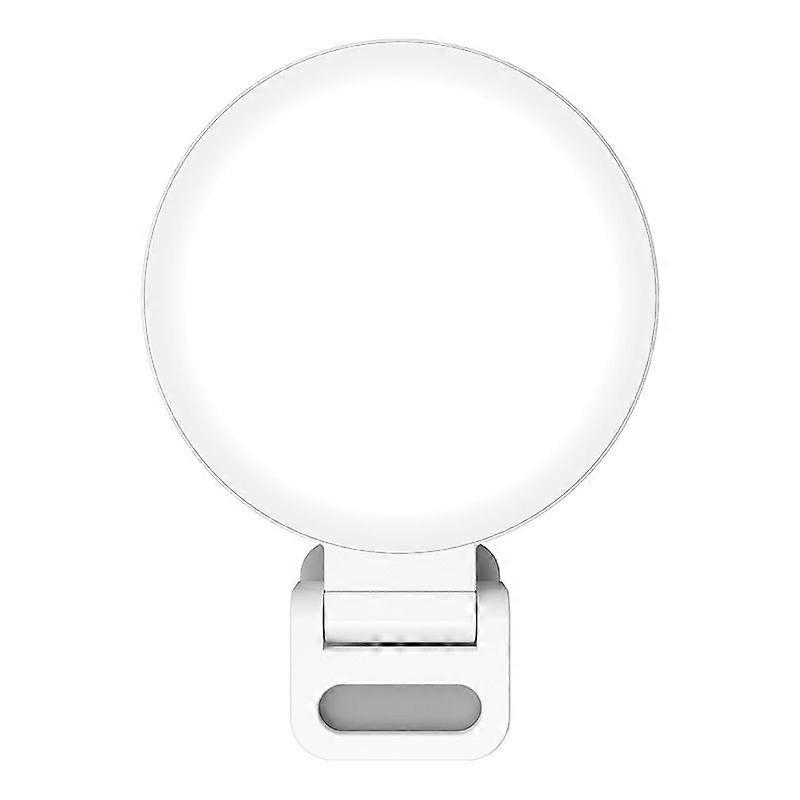 Clip-On Ring Light for Laptop & Phone, LED Full-Screen Anti-Glare Light with 3 Color Modes