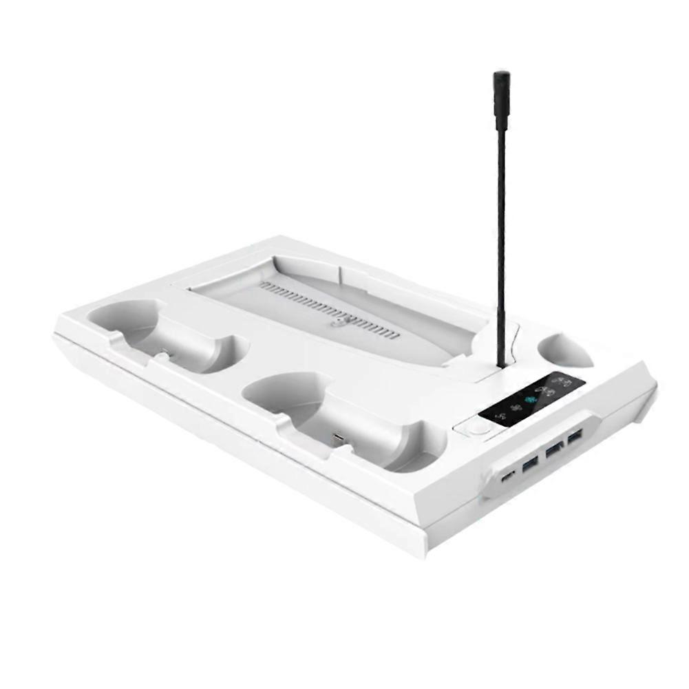 Game Controller Charging Station for PS5 / PS5 Slim Stand, with 3 Level Cooling Fan,Cooling Station for PS5 Game Console