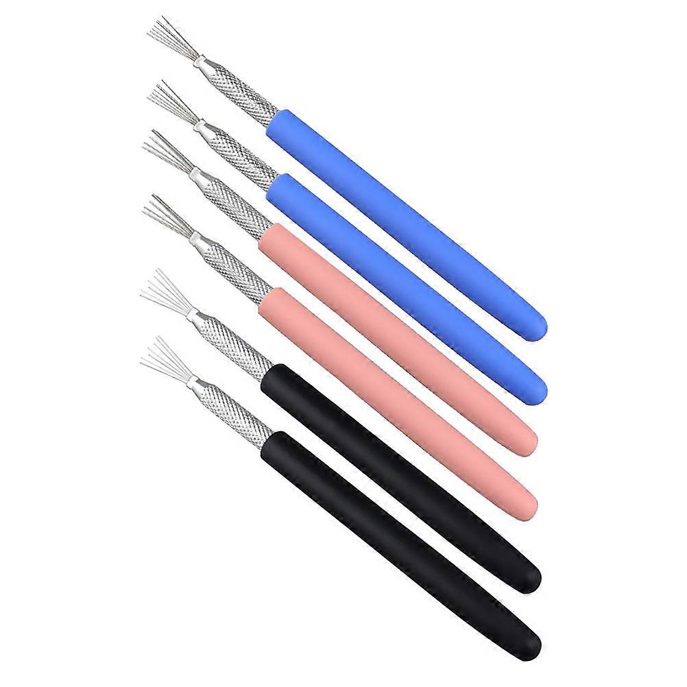 Multifunctional Tools Set for Polymer Clay Projects Assorted Color 6pcs Durable Stainless Steel Plastic