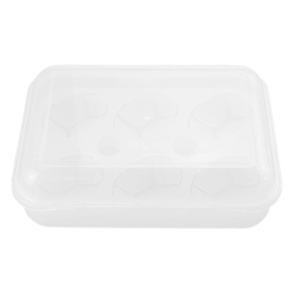 Chicken Egg Holder Box for Picnic 6-Count Transparent Portable Storage