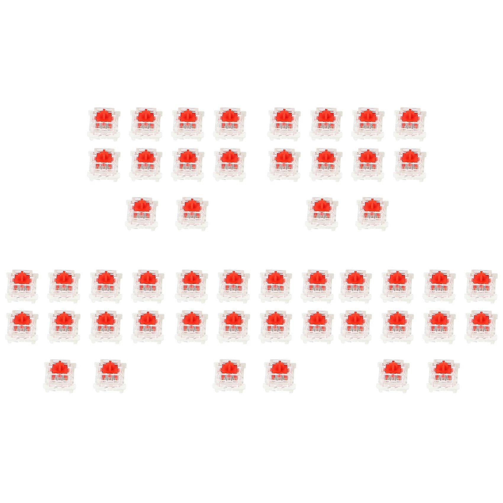 50Pcs Plastic For Cherry Red 3 Pin MX RGB Mechanical Switch Keyboard Replacement
