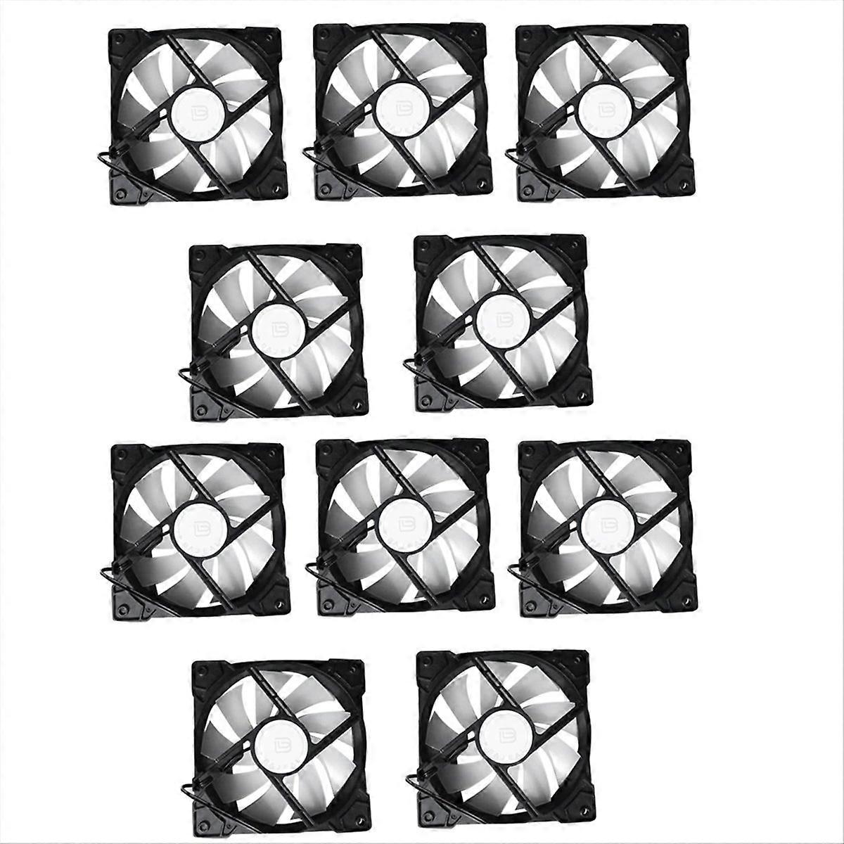 BAJEAL 12cm Chassis Cooling Fan 4P Interface Chassis Fan,10 Set