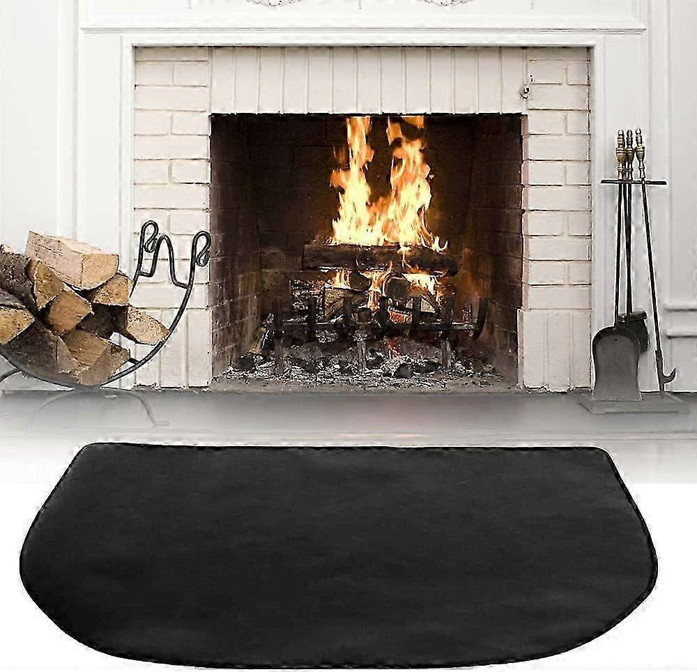 Fireproof Fireplace Mat 80 x 50 cm, Fireproof Mat, Durable Fire Protection Mat, Multi-layer Fireproof Mat, Fireproof Mat in Front of Fireplace