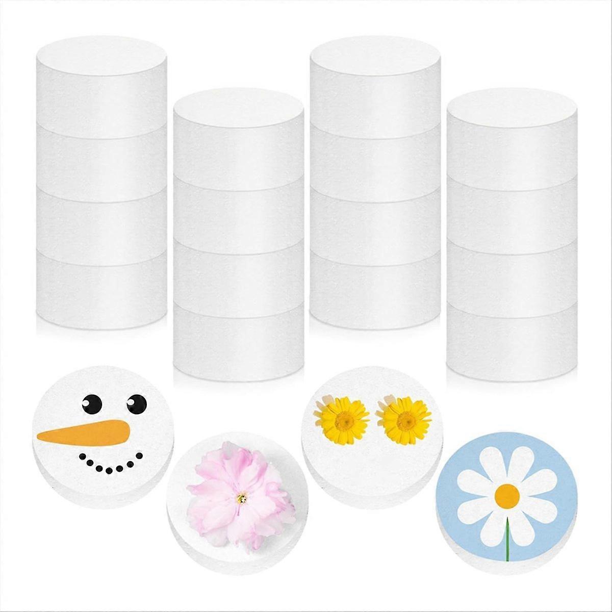 16 Pcs Foam Circles Polystyrene Foam Discs Cylinders Foam Crafts