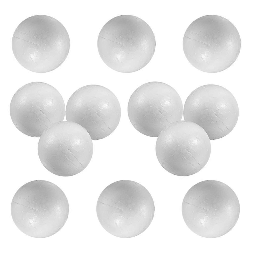 Solid Round Foam Ball for DIY 12Pcs White Balls for Kids Crafts