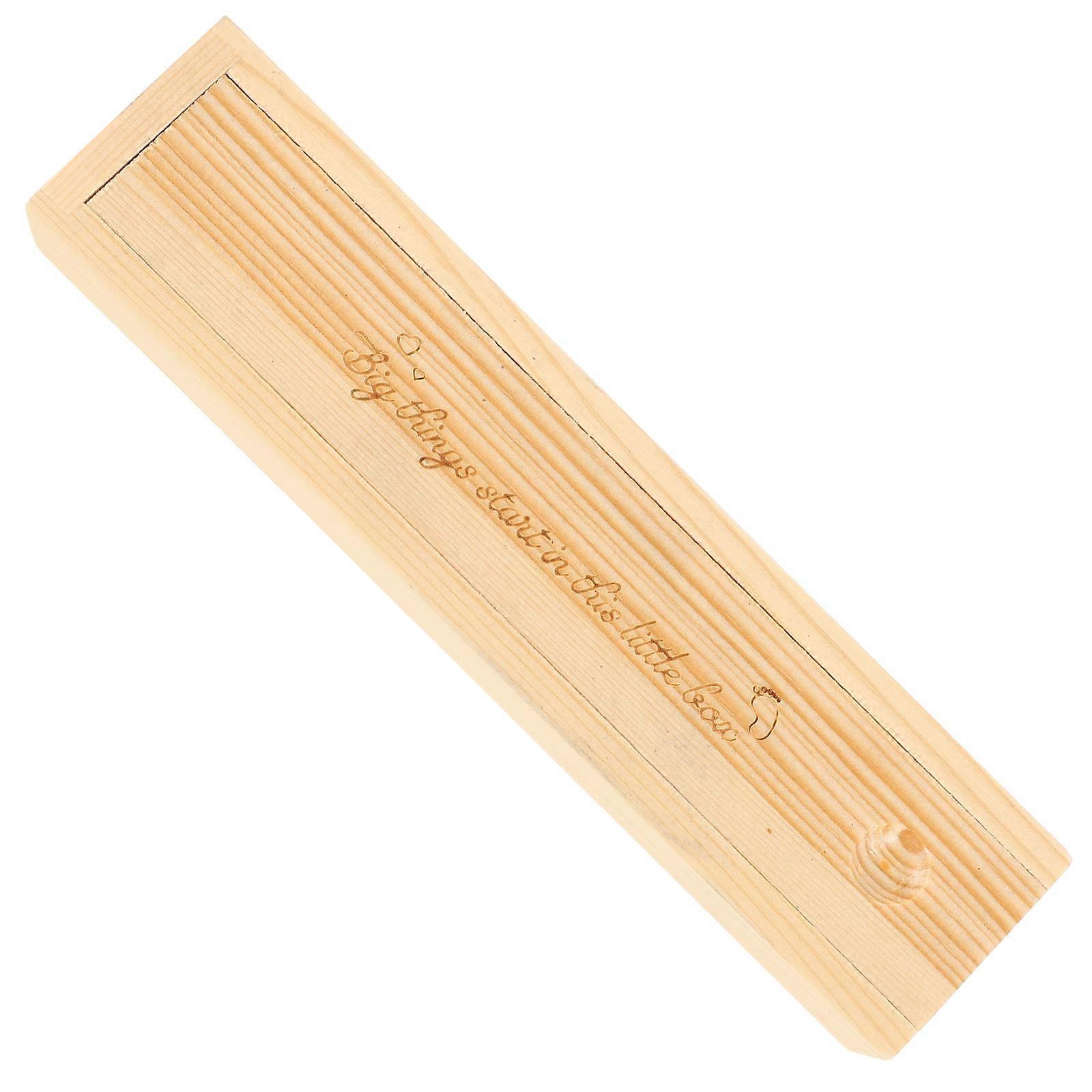 Pregnancy Test Keepsake Box Wooden Storage Case for Storage