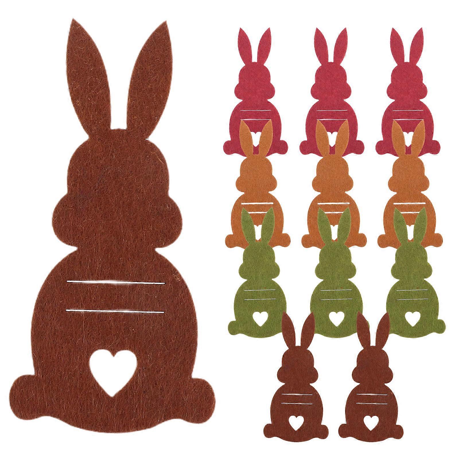 Easter Clips and Table Card Holders with Cute Rabbit Shape 12Pcs Set