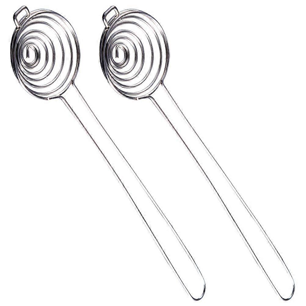 Stainless Steel Yolk Separator for Home Use Strong Easy to Clean with 2 Pieces Silver