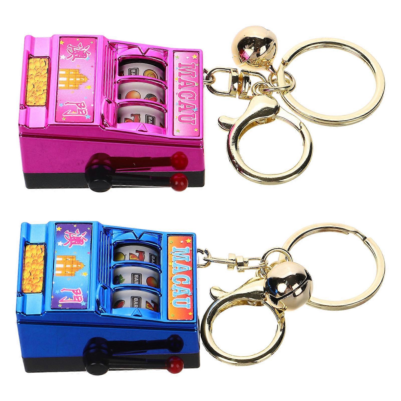 Lucky Keychain Multi Keyring for Hanging Keys Mini Toy 2pcs