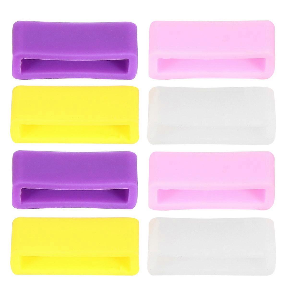 Watchband Ring Watch Bezel Silicone Loop for Watch 8Pcs Durable Accessories