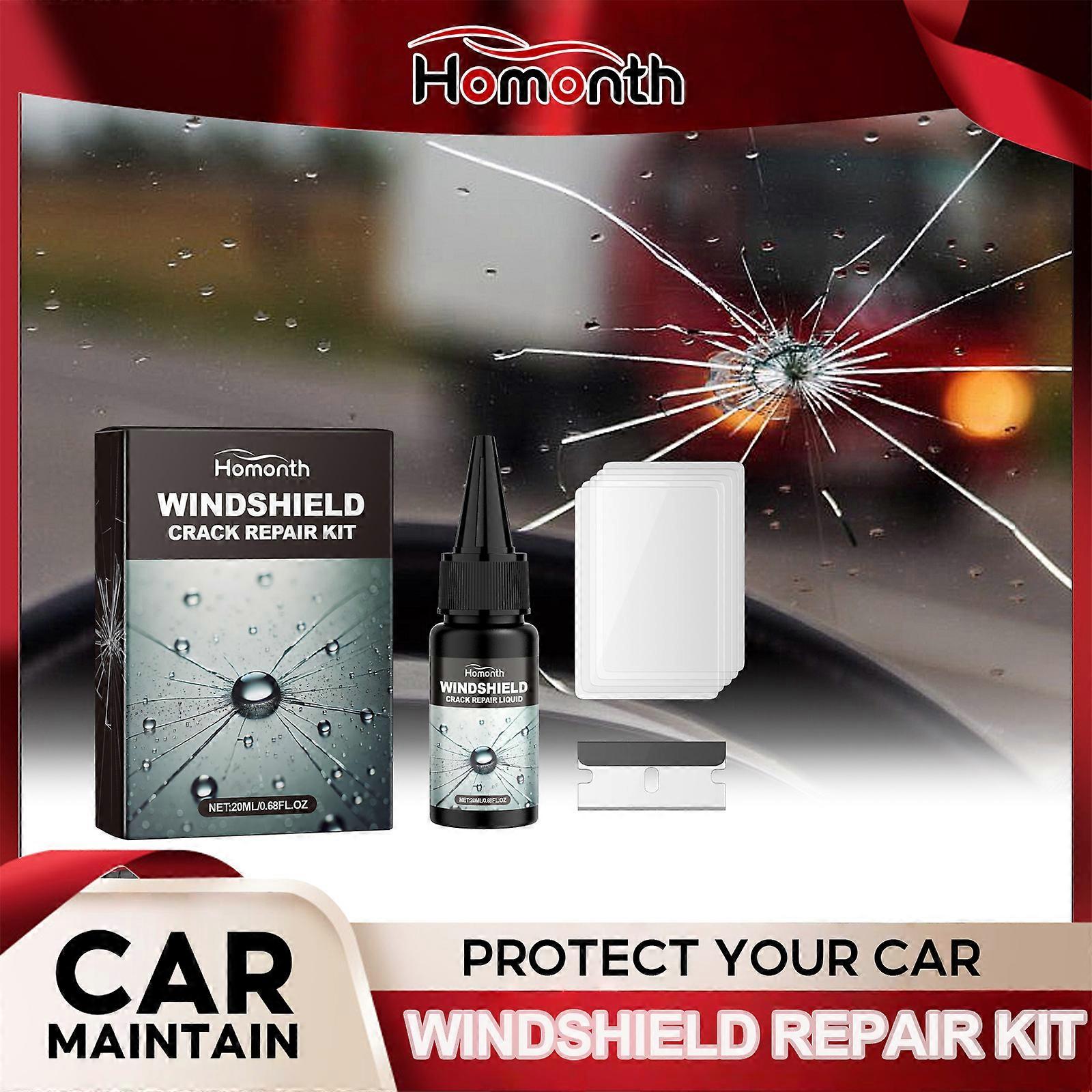 Professional Windshield Repair Kit 20ML UV Resin Glass Crack Fix Tool Kit to Stop Cracks from Spreading Windshield Chip Solution